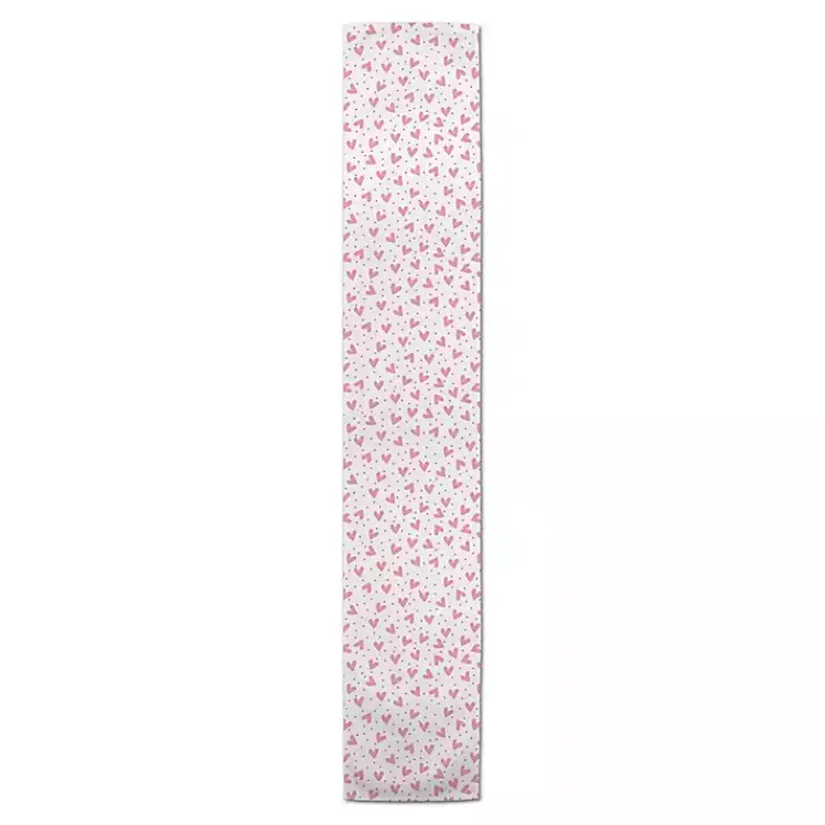 Kirklands Home Table Linens|Polka Dot Hearts Table Runner, 90 in.