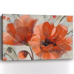 Kirklands Home Canvas Art|Popping Giclee Canvas Art Print Red