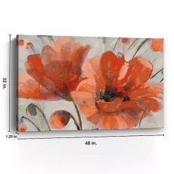 Kirklands Home Canvas Art|Popping Poppies Canvas Art Print, 48x32 in.