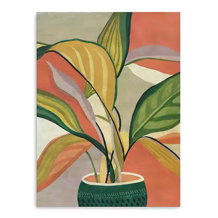 Kirklands Home Canvas Art|Potted Bird of Paradise Giclee Canvas Art Print