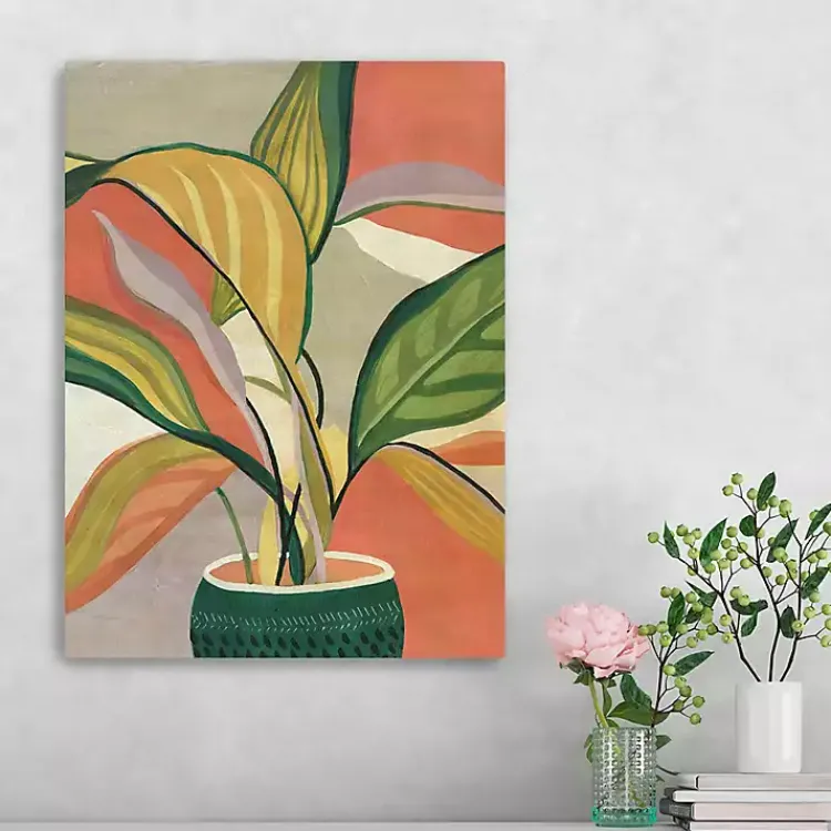 Kirklands Home Canvas Art|Potted Bird of Paradise Giclee Canvas Art Print
