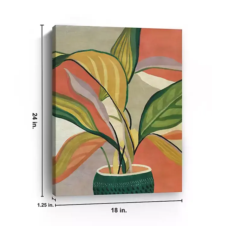 Kirklands Home Canvas Art|Potted Bird of Paradise Giclee Canvas Art Print