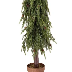 Potted Soft Touch Norfolk Pine Tree, 60 in. Christmas Arrangements & Garland
