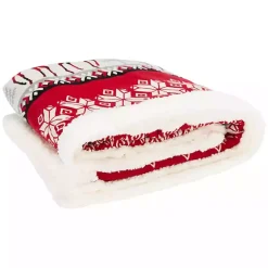 Outlet Prancer Nordic Print Throw Blankets & Throws