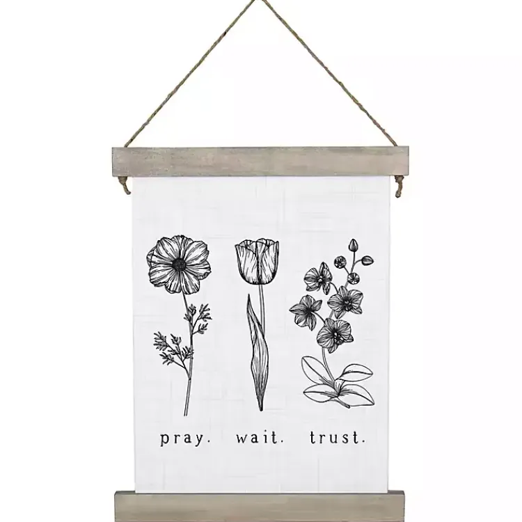 Kirklands Home Wall Quotes & Signs|Pray. Wait. Trust. Wall Plaque