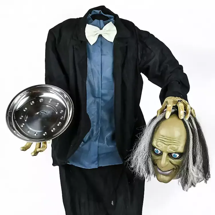 Hot Pre-Lit Animated Headless Man Outdoor Decoration Halloween