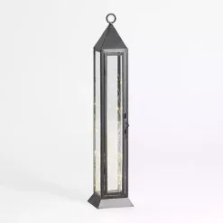 Pre-Lit Metal Twinkle Lights Lantern, 22 in. Lanterns