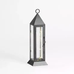 Sale Pre-Lit Metal Twinkle Lights Lantern, 15 in. Lanterns