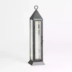 Pre-Lit Metal Twinkle Lights Lantern, 18 in. Lanterns