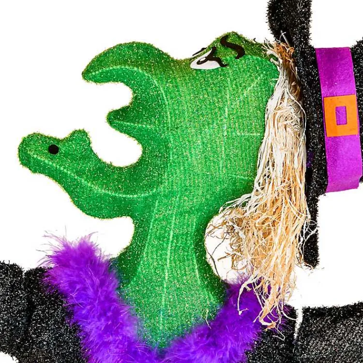Outlet Pre-Lit Cackling Witch Outdoor Decoration Halloween