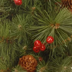 Outlet Pre-Lit Christmas Tree and Wreath 4-pc. Set Christmas Wreaths