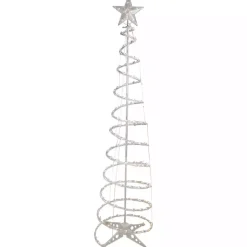 Pre-Lit Clear Spiral Tree, 6 ft. Outdoor Christmas Decorations