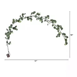 Outlet Pre-Lit Eucalyptus Battery Operated Garland Arrangements & Greenery