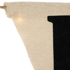 New Pre-Lit Happy Halloween Burlap Banner Halloween