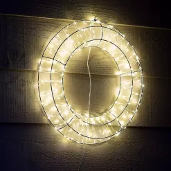 Online Pre-Lit Metallic Christmas Wreath Christmas Wreaths