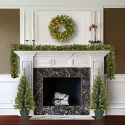 Hot Pre-Lit Multicolor 4-pc. Christmas ery Set Christmas Arrangements & Garland