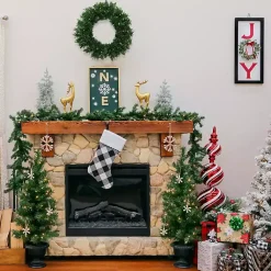 Hot Pre-Lit 3-pc. Christmas ery Set Christmas Arrangements & Garland