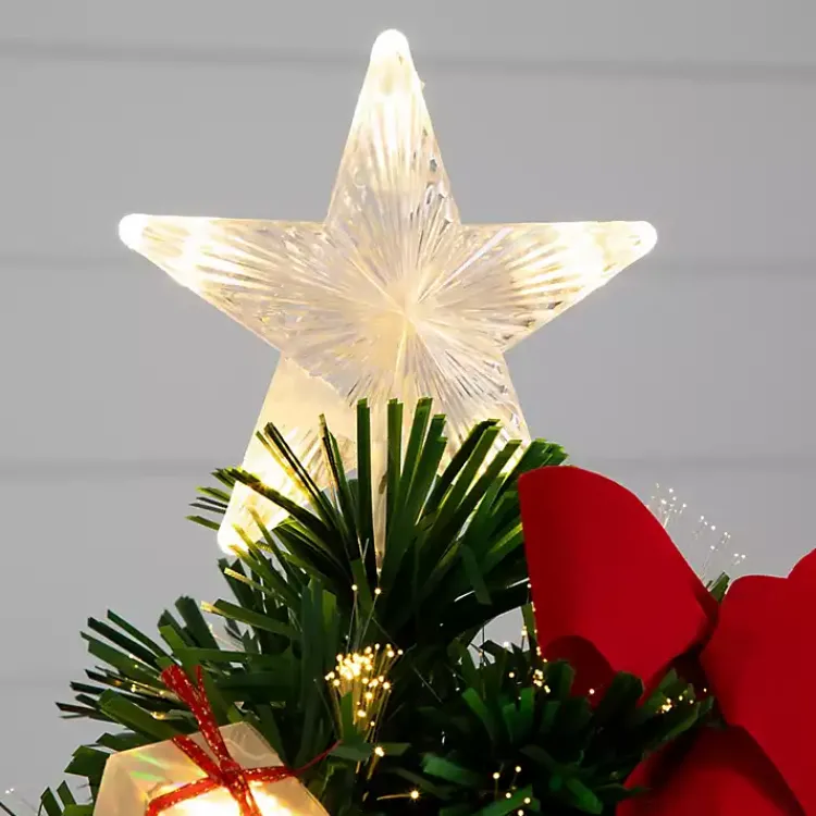 New Pre-Lit Red Bow Christmas Tree Arrangement Christmas Arrangements & Garland
