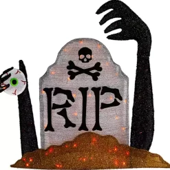 Discount Pre-Lit RIP Tombstone Outdoor Decoration Halloween