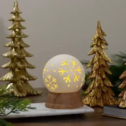 Sale Pre-Lit Snowflake Christmas Snow Globe Christmas Decorations