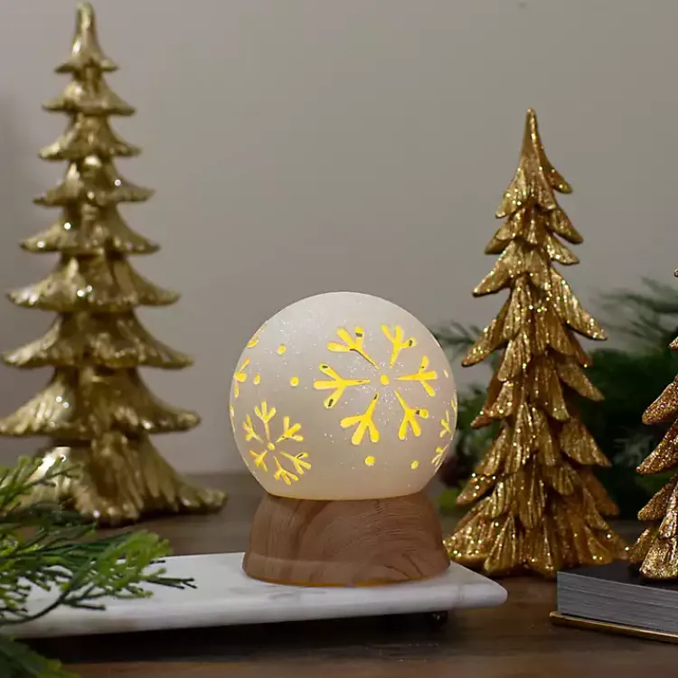 Sale Pre-Lit Snowflake Christmas Snow Globe Christmas Decorations