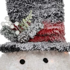 Outlet Pre-Lit Snowman with Top Hat Tree Topper Christmas Tree Decorations