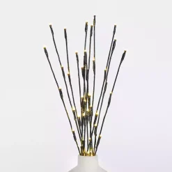 Pre-Lit Twig Branch Stems, Set of 3 Stems & Bouquets