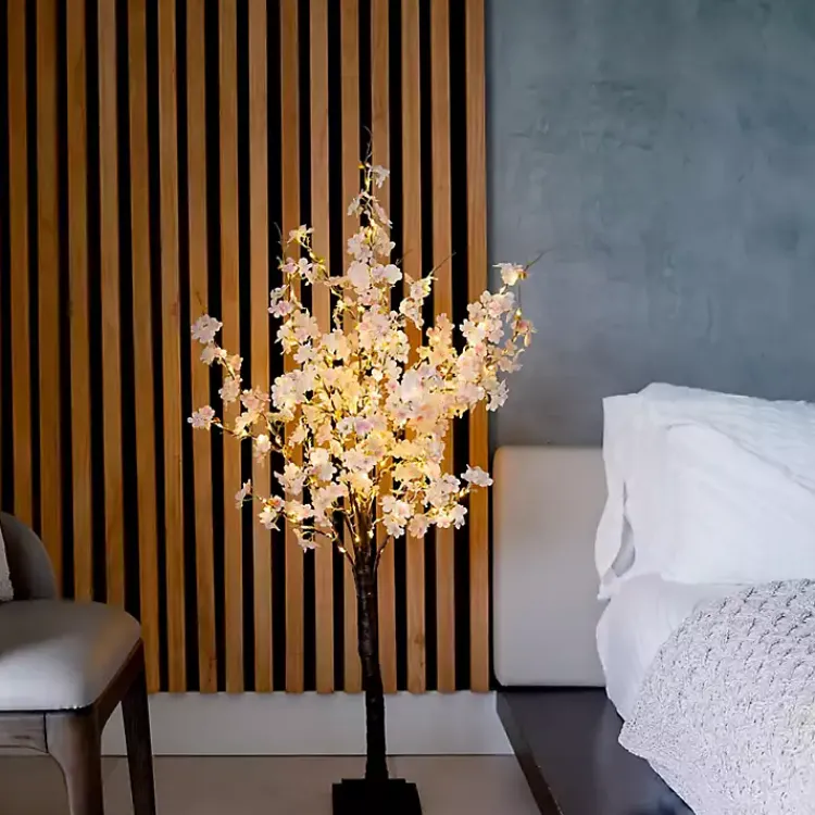 Sale Pre-Lit Warm LED Cherry Blossom Tree, 4 ft. Trees & Topiaries