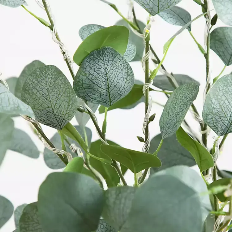 Sale Pre-Lit Warm LED Eucalyptus Plant, 4 ft. Trees & Topiaries