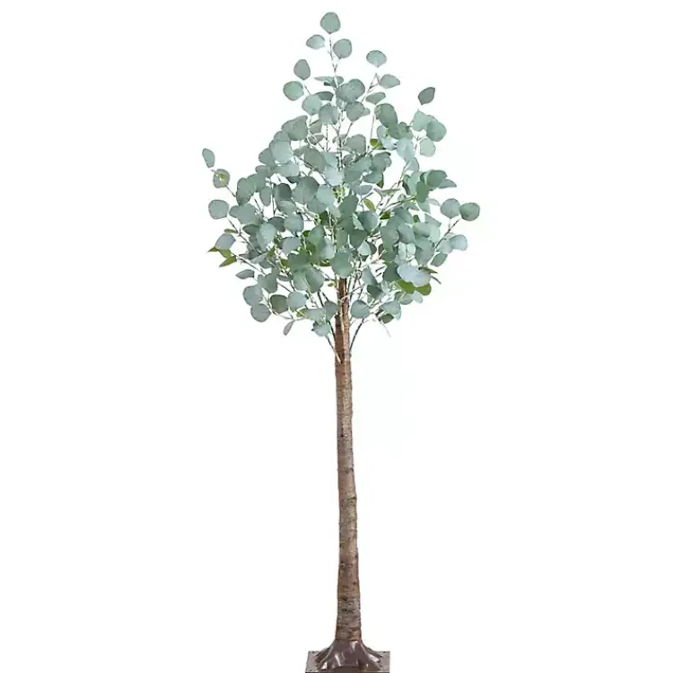 Online Pre-Lit Warm LED Eucalyptus Plant, 5 ft. Trees & Topiaries