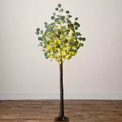 Online Pre-Lit Warm LED Eucalyptus Plant, 5 ft. Trees & Topiaries