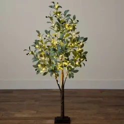 Online Pre-Lit Warm LED Olive Tree, 4 ft. Trees & Topiaries