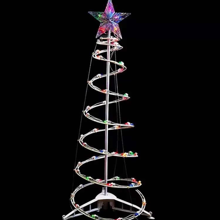 Best Pre-Lit White Spiral Christmas Tree, 3 ft. Outdoor Christmas Decorations