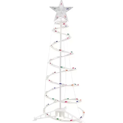Best Pre-Lit White Spiral Christmas Tree, 3 ft. Outdoor Christmas Decorations