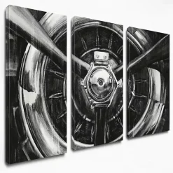 Kirklands Home Canvas Art|Propeller Giclee Canvas Art Prints, Set of 3