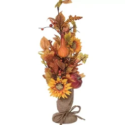 Hot Pumpkin and Sunflower Harvest Arrangement Fall