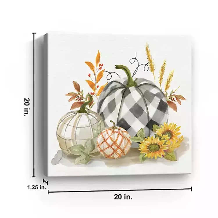 Sale Pumpkin Décor II Canvas Art Print, 20x20 Fall
