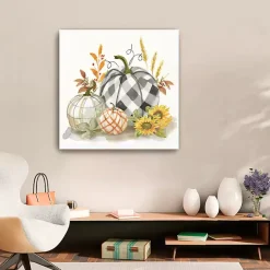 Hot Pumpkin Décor II Canvas Art Print, 30x30 Fall