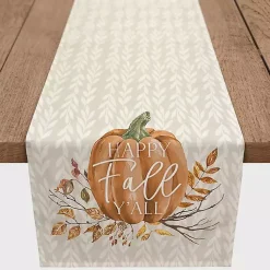Kirklands Home Table Linens|Pumpkin Fall Ya'll Harvest Table Runner