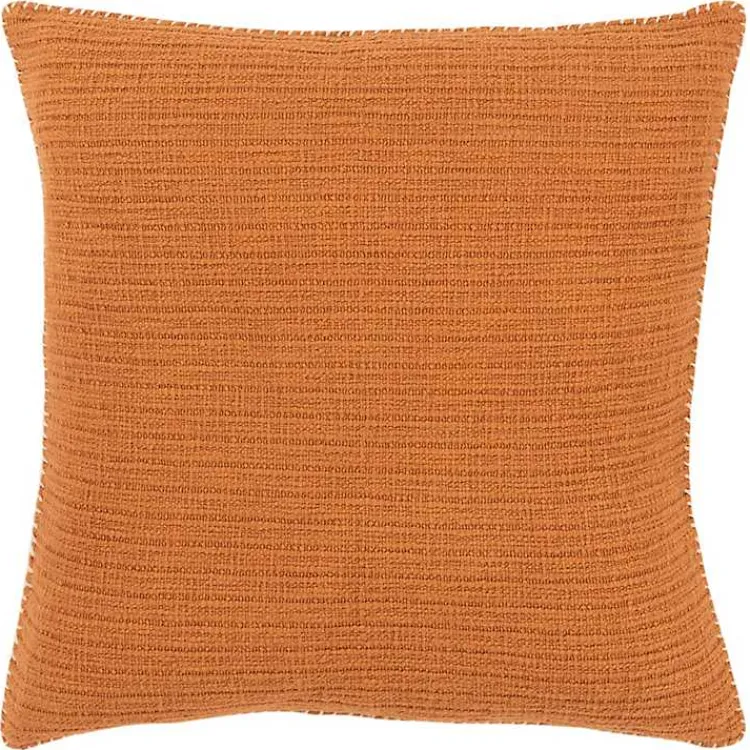 Best Pumpkin Subtle Striped Oversized Pillow Pillows