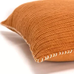Best Pumpkin Subtle Striped Oversized Pillow Pillows