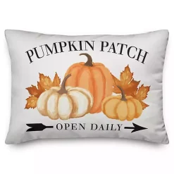 Clearance Pumpkin Patch with Black Buffalo Check Back Pillow Fall