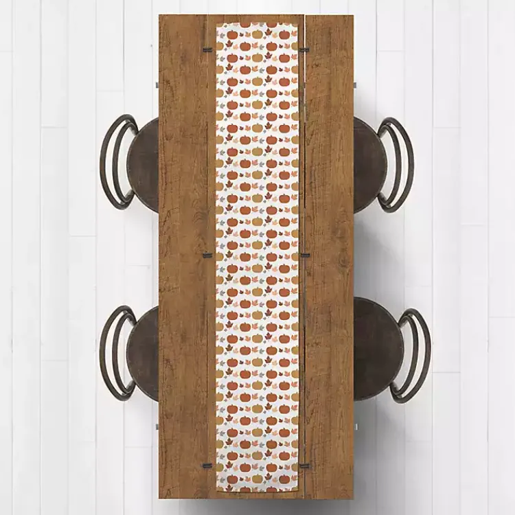 Pumpkins and Leaves Table Runner, 90 in. Fall