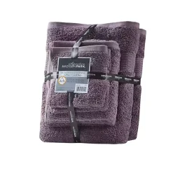 Kirklands Home Bath Towels|Egyptian Cotton 6-pc. Towel Set Purple