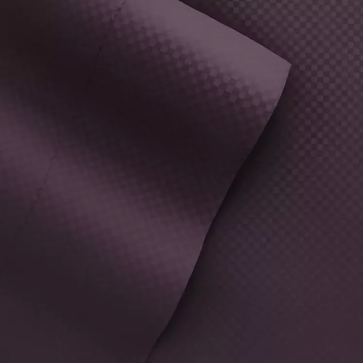 Kirklands Home Bed Sheets|Embossed Checkered 3-pc. Twin Sheet Set Purple