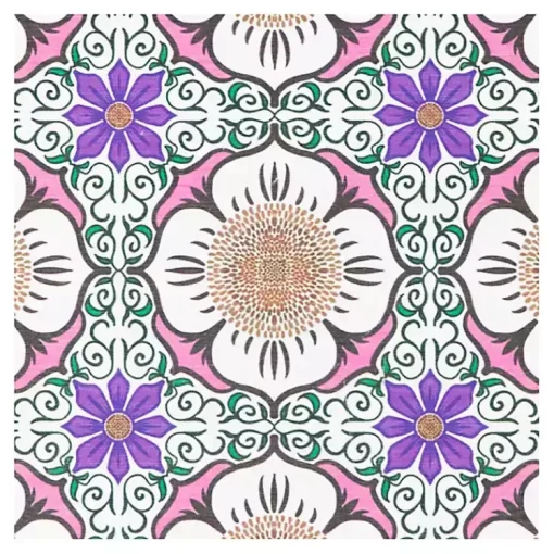 Kirklands Home Bathroom Rugs|Purple Flower Stone Bath Mat