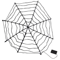 Purple LED Spider Web Decoration Halloween