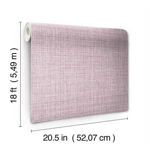 Kirklands Home Wall Murals & Wallpaper|Textured Faux Fabric Peel & Stick Wallpaper Purple