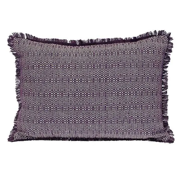 Best Woven Stripes Fringe Lumbar Pillow Pillows