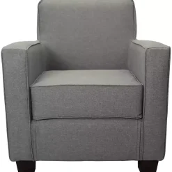 Kirklands Home Accent Chairs|Quartz Johnston Upholstered Accent Chair Gray